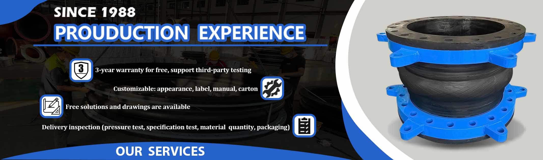 quality Single Sphere Flexible Rubber Joint factory