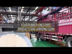 Rubber lined pipe delivery site