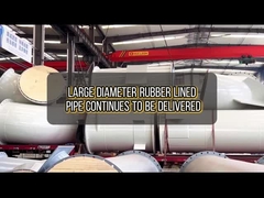 Large diameter rubber lined pipe