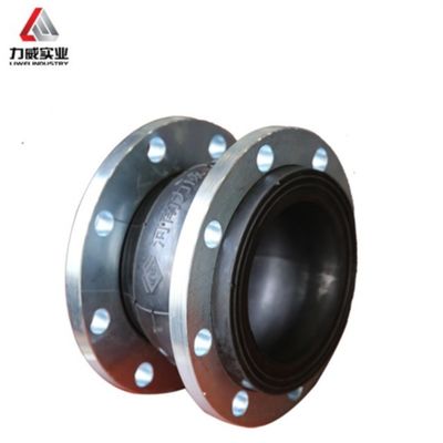 DN80 Single Sphere Flexible Rubber Joint Stainless Steel 304 Flange Compensator
