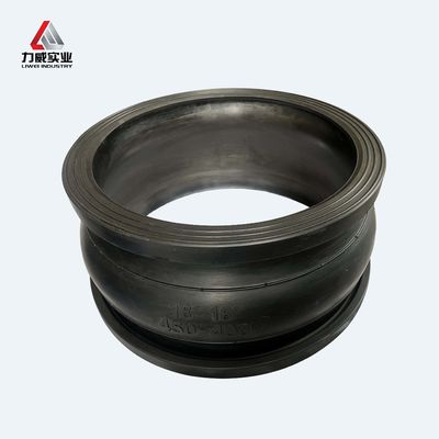 Double Bellow Flexible Joint 6 Inch 8 Inch With Stainless Steel Flange Noise Reduction