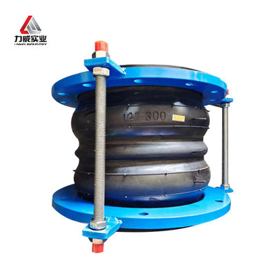 PN6 Flanged Rubber Flex Connectors Flexible Joint Pressure Double Sphere With Bolts And Nuts
