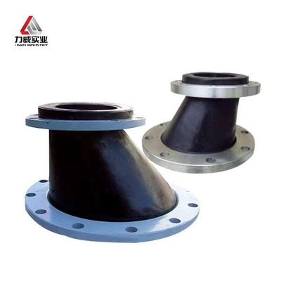 DN15-DN4000 Eccentric Reducing Rubber Joint Offered With Carbon Steel Flange Drawing