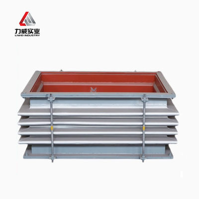 304 316L Stainless Steel Rectangular Square Metal Non-metal Skin Fan Soft Connection Flue Air Duct Compensator