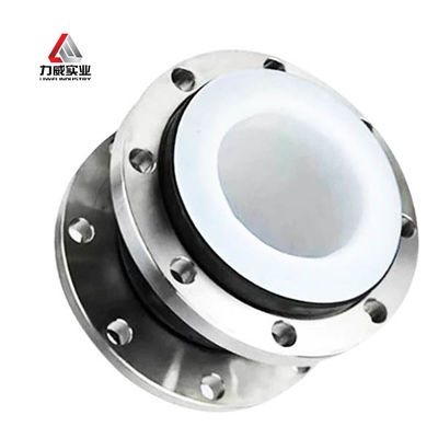 EPDM/NBR/NR/FKM Single-Ball Flexible Rubber Joint with PTFE Lining, Stainless Steel Flange Connection, Suitable for Pressure Applications in Construction Projects