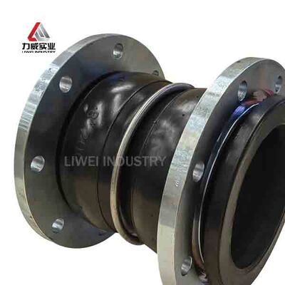 Temperature Range Minus 40 Celsius To 120 Celsius Double Sphere Flexible Rubber Joint Long Service Life OEM Custom Support
