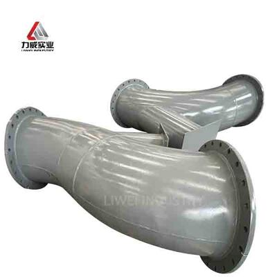 Oil Gas Sewage Transport Rubber Lined Pipe Temperature Range Minus 50 To Plus 150 Celsius Customer Request Custom Fabrication