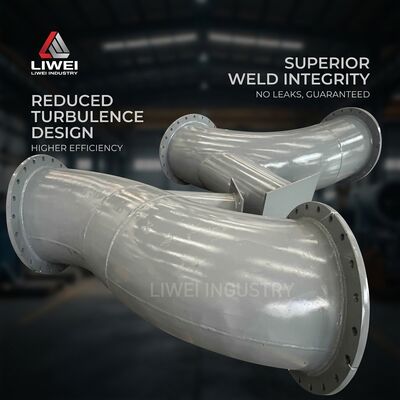 Oil Gas Sewage Transport Rubber Lined Pipe Temperature Range Minus 50 To Plus 150 Celsius Customer Request Custom Fabrication