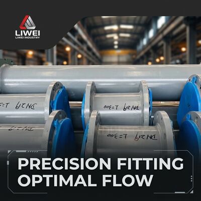 Seamless Welded Steel Pipe Rubber Lined Pipe with Flanged Connection Type Designed Oil Gas Sewage Transport Applications