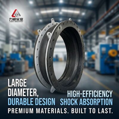 Pressure Resistance 6 to 40bars Single sphere flexible rubber joint engineered for easy installation and flexible pipeline connections
