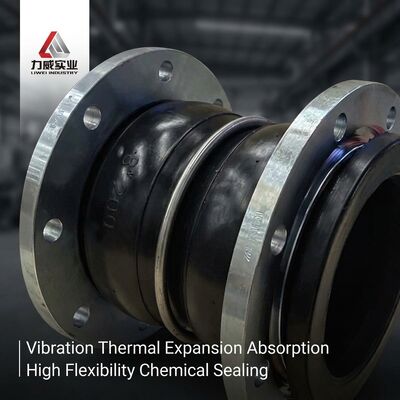 Temperature Range Minus 40 Celsius To 120 Celsius Double Sphere Flexible Rubber Joint Long Service Life OEM Custom Support