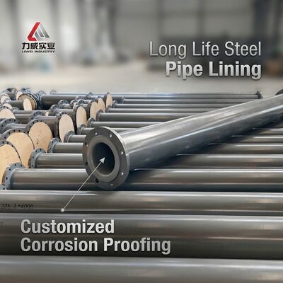 Long Lifespan Rubber Coated Pipeline Customized Steel Pipe Lining Optional Material Durable Corrosion Resistant Industrial