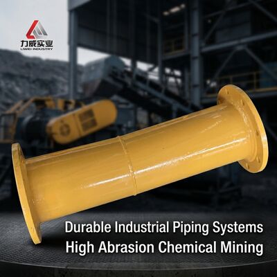 Moderate Flexibility Rubber Lined Pipe Featuring Wall Thickness 2 To 16mm And Customized ODM Support For Harsh Environments