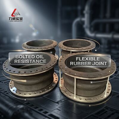 Bolted Installation Method Single Sphere Flexible Rubber Joint Providing Excellent Oil Resistance Designed for Long Term in Industrial Fluid Systems