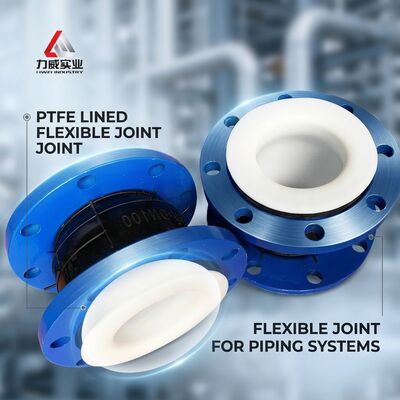 Customized Single-ball Flexible Rubber Joint With PTFE Lining And Flanged Connection