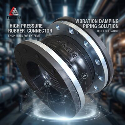 PN6-PN40 Single Sphere Flexible Rubber Joint With Customizable Flange Color And Flange / Threaded Connection