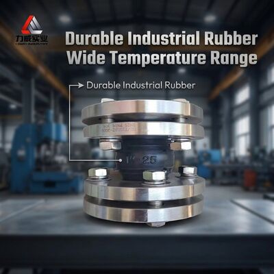 Flange Connection Single Sphere Flexible Rubber Joint With Good Noise Reduction Functionality