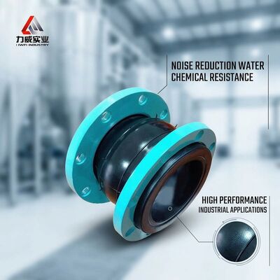 Horizontal Installation Type Single Sphere Flexible Rubber Joint With Flange Connection