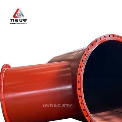 Abrasion Resistant Carbon Steel Rubber Lined Pipe Seamless ASTM DIN JIS Flange High Temperature Pressure DN25 to DN1200