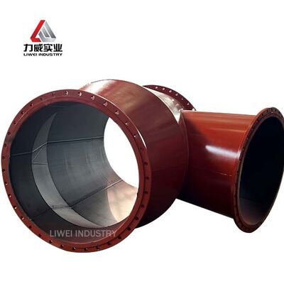 Custom Rubber Lined Steel Pipe Fittings Elbow Reducer Tee OEM ODM Adjustable Wall Thickness for Mining Oil Gas Pipeline