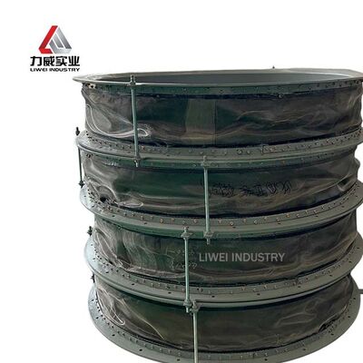 HVAC Ventilation Insulated Non Metal Fabric Compensator Circular Air Duct Expansion Joint